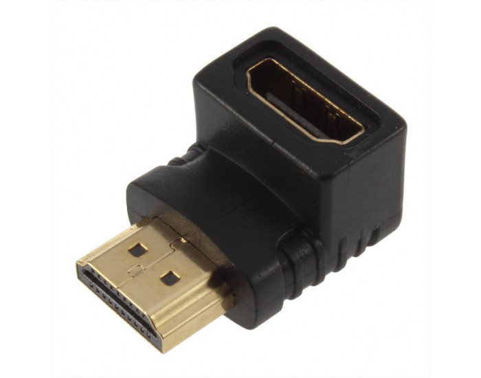 DI HDMI TO HDMI (MALE TO FEMALE) COUPLER (L SHAPE)